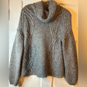 Zara Heather Gray Cowl Neck Sweater Women’s Medium
